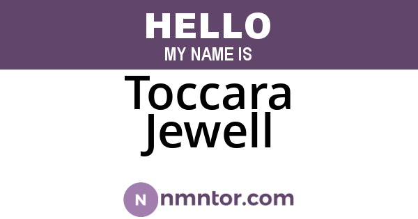 Toccara Jewell