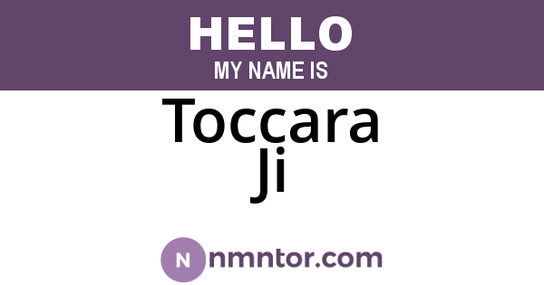 Toccara Ji