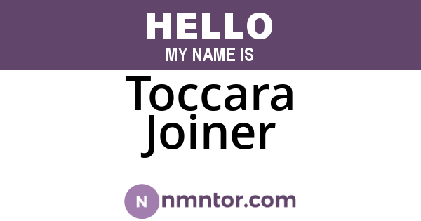 Toccara Joiner