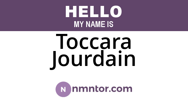 Toccara Jourdain