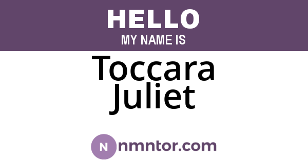 Toccara Juliet