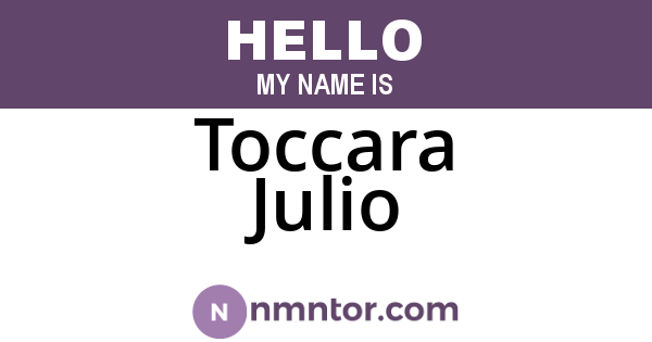 Toccara Julio