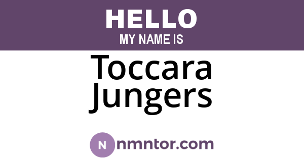Toccara Jungers