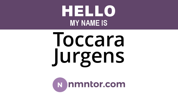 Toccara Jurgens