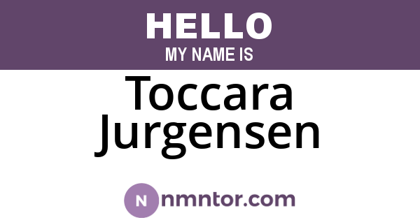 Toccara Jurgensen