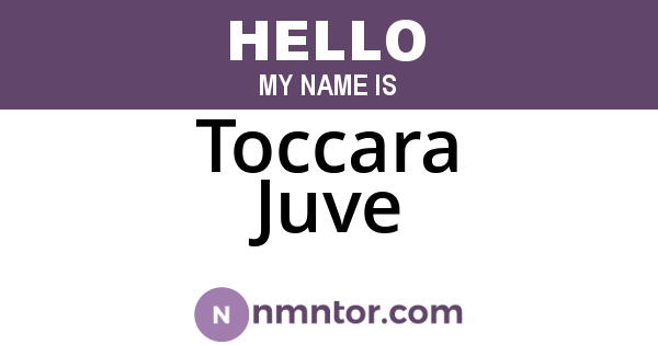 Toccara Juve