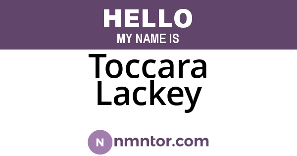 Toccara Lackey