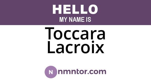 Toccara Lacroix