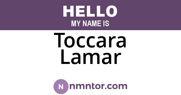 Toccara Lamar