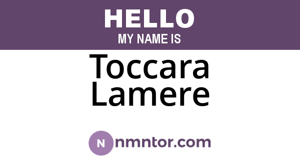 Toccara Lamere