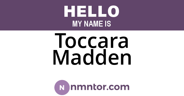 Toccara Madden