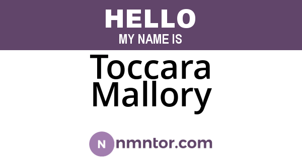 Toccara Mallory