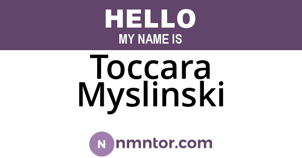 Toccara Myslinski