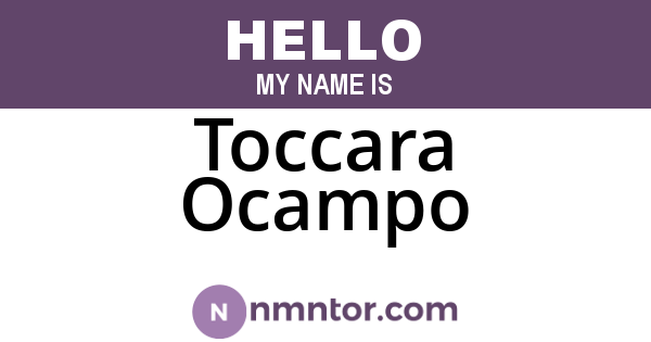 Toccara Ocampo