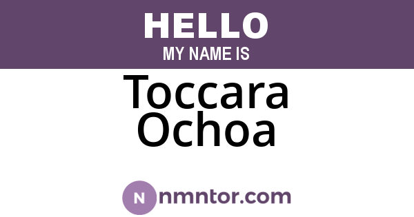 Toccara Ochoa