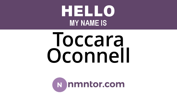 Toccara Oconnell