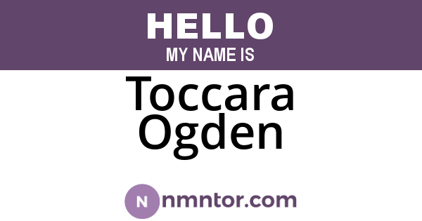 Toccara Ogden