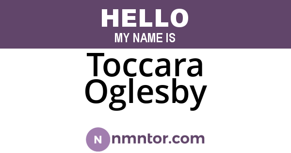 Toccara Oglesby