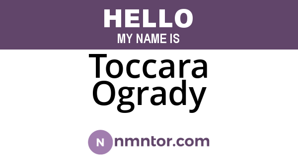 Toccara Ogrady