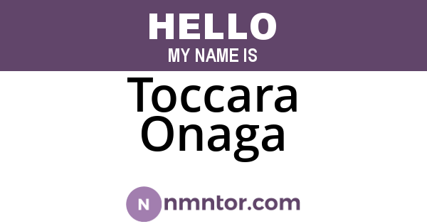 Toccara Onaga