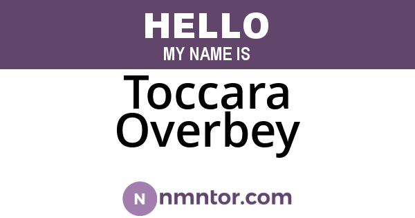 Toccara Overbey