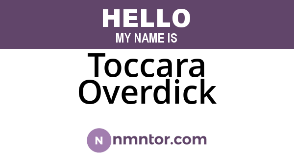 Toccara Overdick