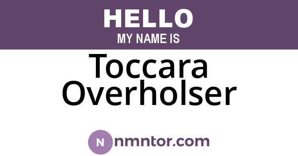 Toccara Overholser