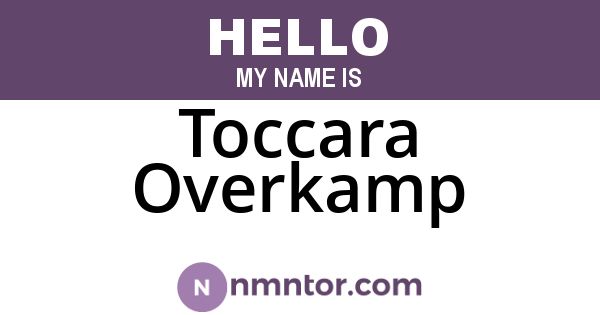 Toccara Overkamp