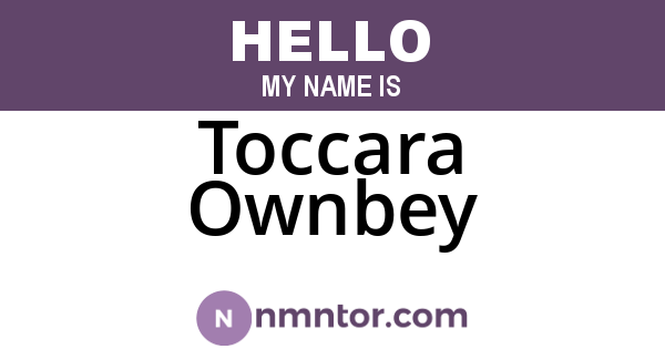 Toccara Ownbey