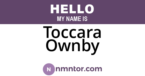 Toccara Ownby