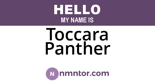 Toccara Panther