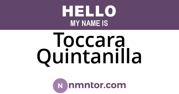 Toccara Quintanilla