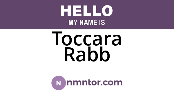 Toccara Rabb