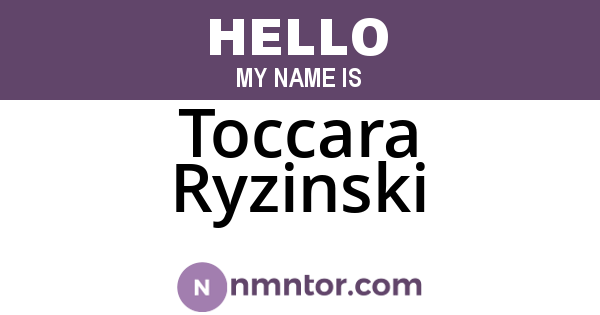 Toccara Ryzinski