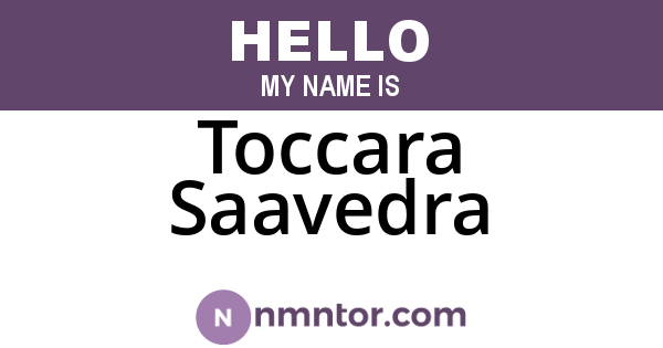Toccara Saavedra