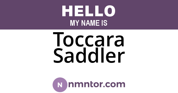 Toccara Saddler