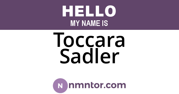 Toccara Sadler