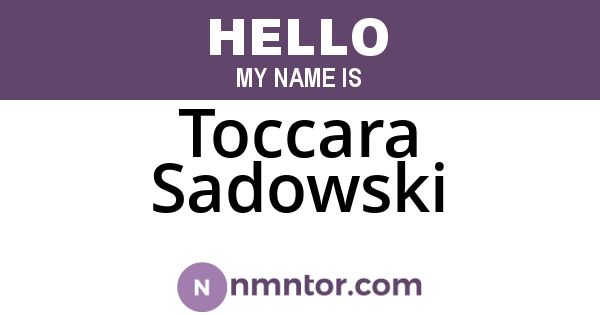 Toccara Sadowski