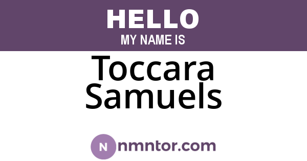 Toccara Samuels