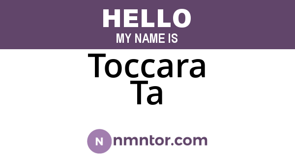 Toccara Ta