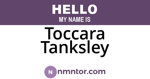 Toccara Tanksley