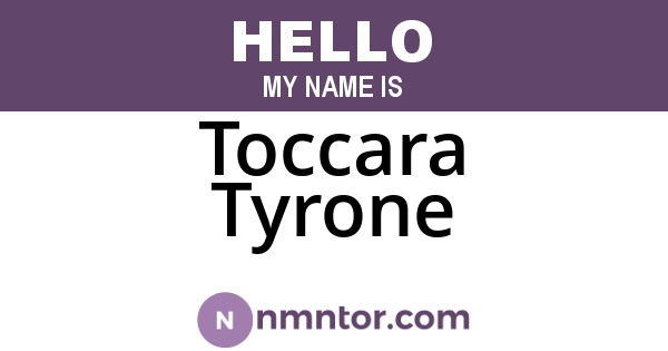 Toccara Tyrone