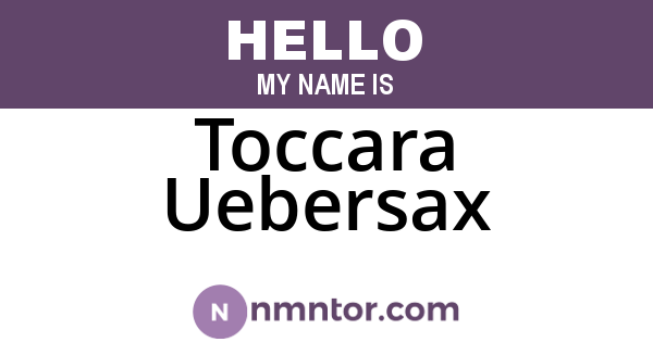Toccara Uebersax