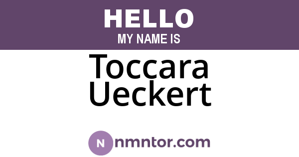 Toccara Ueckert
