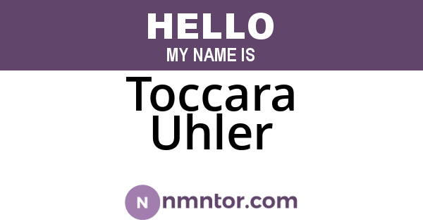 Toccara Uhler