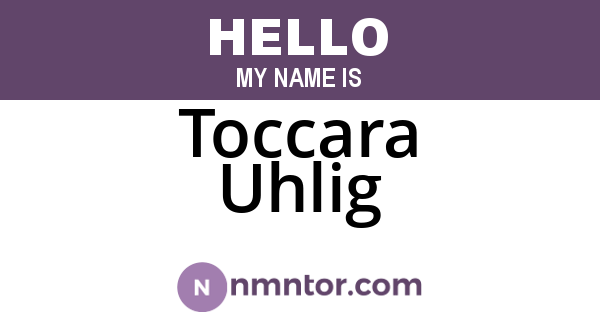 Toccara Uhlig