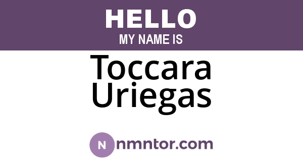 Toccara Uriegas