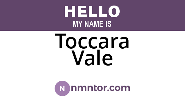 Toccara Vale