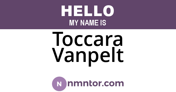 Toccara Vanpelt