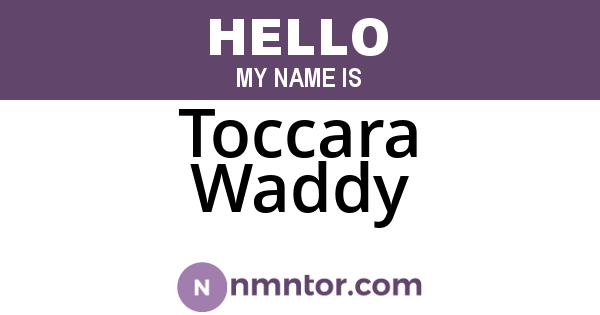 Toccara Waddy
